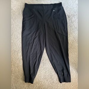 ClimateRight Cuddl Duds Jogger Pants Womens Size 2X Black Stretch